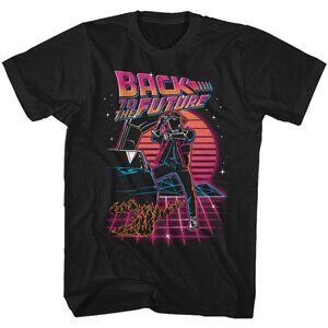 Back To The Future Synthwave T-Shirt 80s Retro Movie Graphic Tee 05